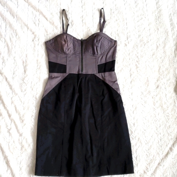 H&M Dresses & Skirts - NWT H&M Corset Dress Size 8 Black & Silver